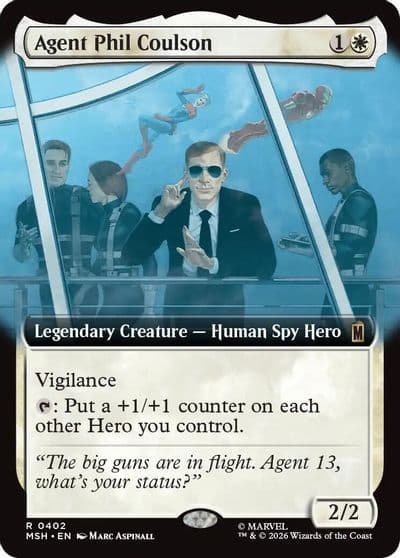 Agent Phil Coulson Extended Art Marvel Super Heroes Magic card