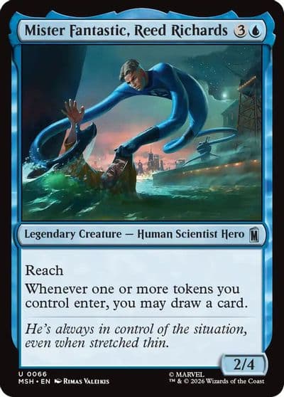 Mister Fantastic Reed Richards Marvel Super Heroes Magic card