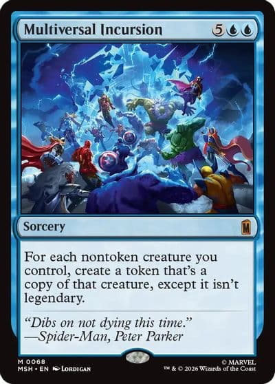 Multiversal Incursion Marvel Super Heroes Magic card