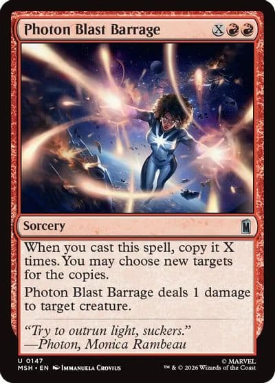 Photon Blast Barrage Marvel Super Heroes Magic card