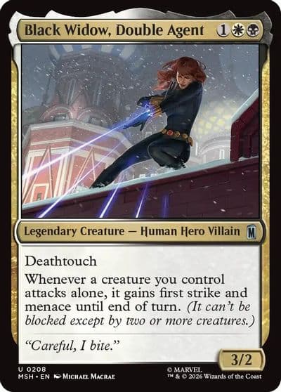 Black Widow Double Agent Marvel Super Heroes Magic card