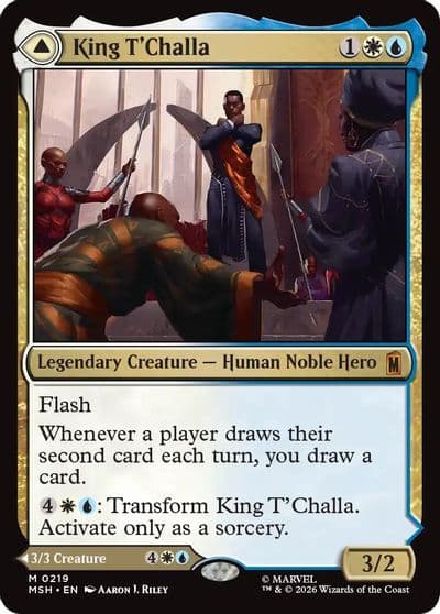 King TChalla Marvel Super Heroes Magic card