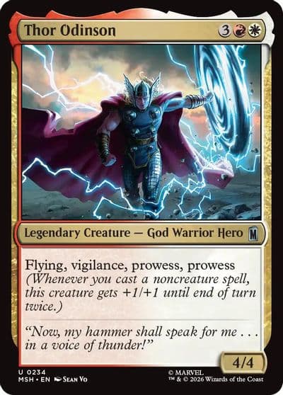 Thor Odinson Marvel Super Heroes Magic card
