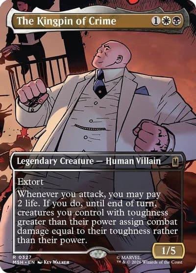 The Kingpin of Crime Borderless 0327 Marvel Super Heroes Magic card