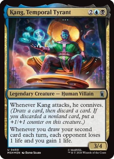Kang Temporal Tyrant Surge Foil Marvel Super Heroes Magic card
