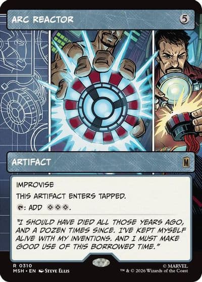 Arc Reactor Borderless Marvel Super Heroes Magic card