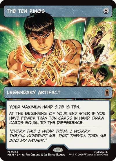 The Ten Rings Borderless Marvel Super Heroes Magic card