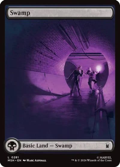 Swamp 0281 Marvel Super Heroes Magic card