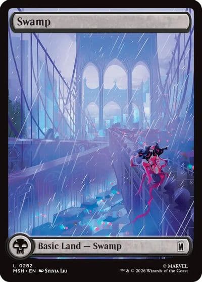 Swamp 0282 Marvel Super Heroes Magic card