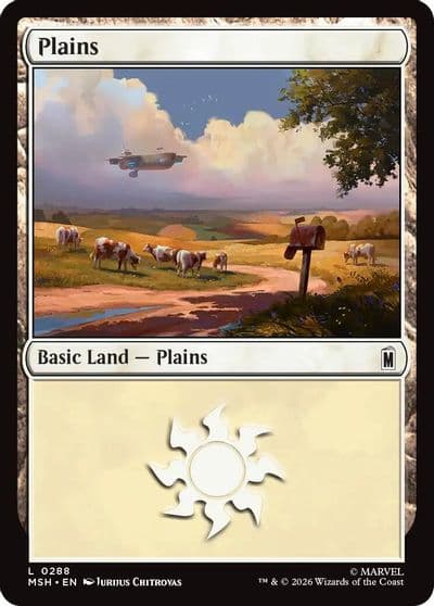 Plains 0288 Marvel Super Heroes Magic card