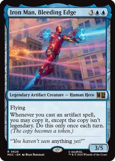 Iron Man Bleeding Edge Commander: Marvel Super Heroes Magic card