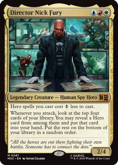 Director Nick Fury Commander: Marvel Super Heroes Magic card