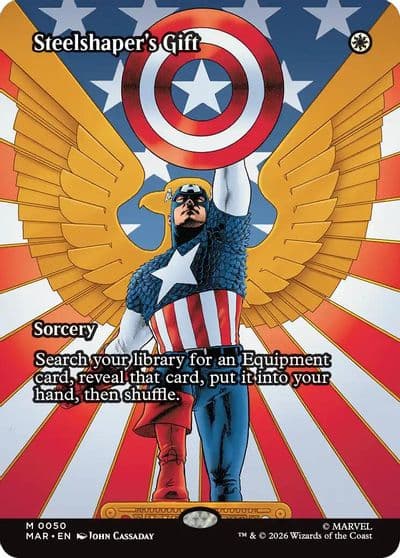 Steelshapers Gift Borderless Marvel Universe Eternal-Legal Magic card