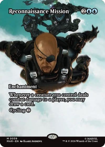 Reconnaissance Mission Borderless Marvel Universe Eternal-Legal Magic card