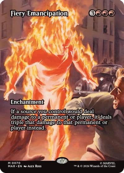 Fiery Emancipation Borderless Marvel Universe Eternal-Legal Magic card