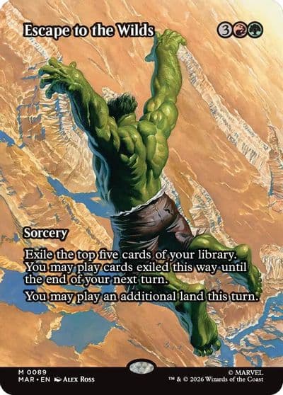 Escape to the Wilds Borderless Marvel Universe Eternal-Legal Magic card