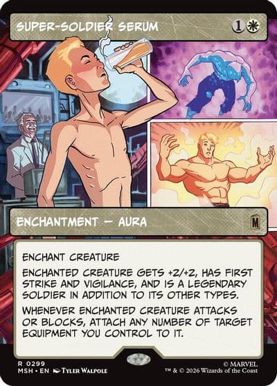 Super Soldier Serum Borderless Marvel Super Heroes Magic card