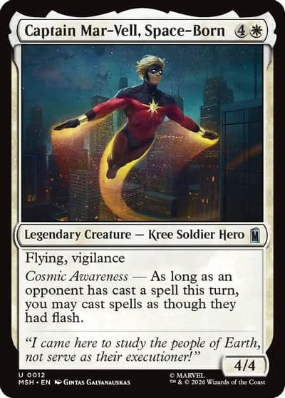 Captain Mar Vell Space Born Marvel Super Heroes Magic card