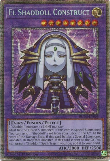 El Shaddoll Construct Starlight Rare Battles of Legend: Glorious Gallery Yu-Gi-Oh! card