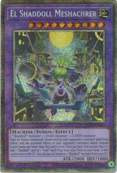 El Shaddoll Meshachrer Starlight Rare Battles of Legend: Glorious Gallery Yu-Gi-Oh! card