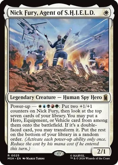 Nick Fury Agent of SHIELD Marvel Super Heroes Magic card