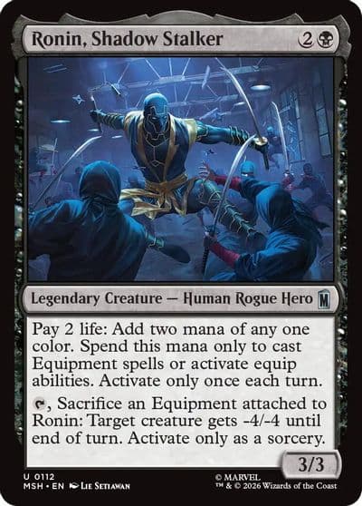 Ronin Shadow Stalker Marvel Super Heroes Magic card