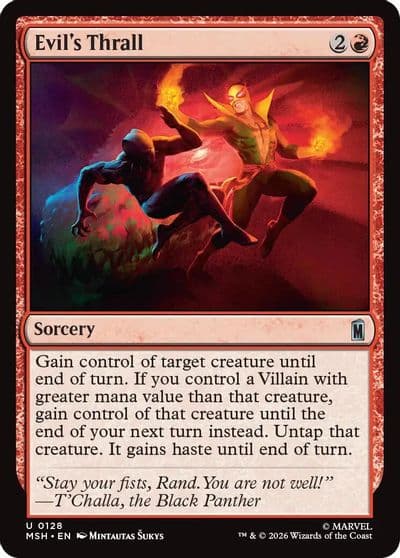 Evils Thrall Marvel Super Heroes Magic card