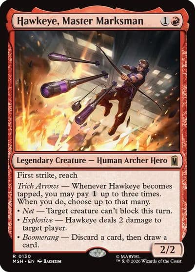 Hawkeye Master Marksman Marvel Super Heroes Magic card