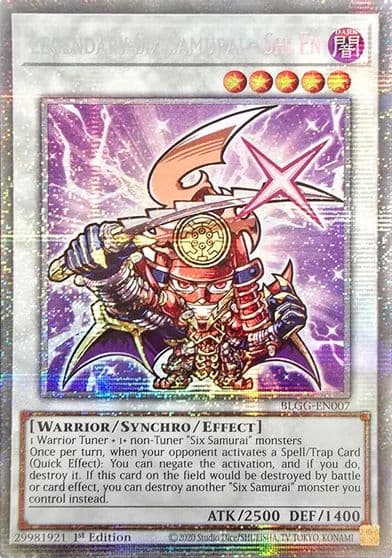 Legendary Six Samurai Shi En Starlight Rare Battles of Legend: Glorious Gallery Yu-Gi-Oh! card
