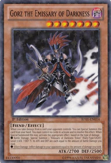 Gorz the Emissary of Darkness Starfoil Battle Pack: Epic Dawn Yu-Gi-Oh! card