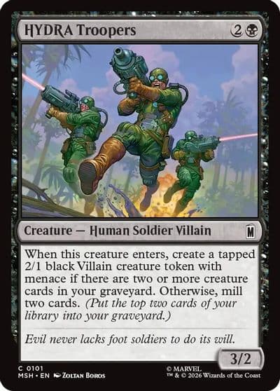 HYDRA Troopers Marvel Super Heroes Magic card