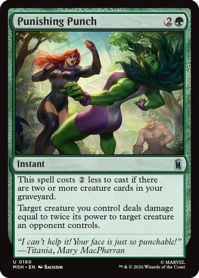 Punishing Punch Marvel Super Heroes Magic card