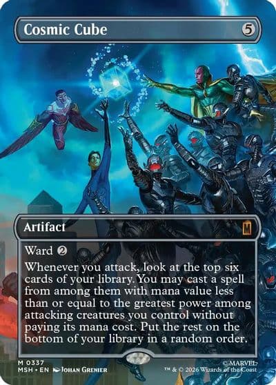Cosmic Cube Borderless 0337 Marvel Super Heroes Magic card