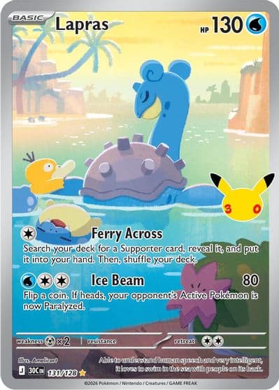 Lapras ME: 30th Celebration Pokemon card