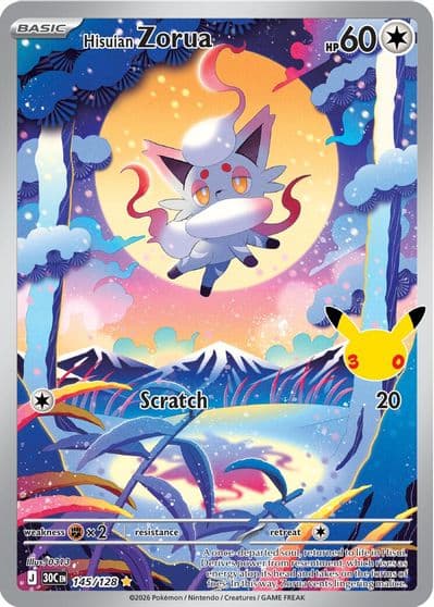 Hisuian Zorua ME: 30th Celebration Pokemon card