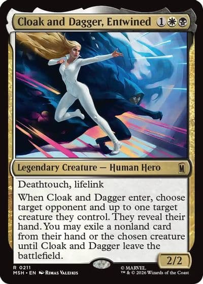 Cloak and Dagger Entwined Marvel Super Heroes Magic card