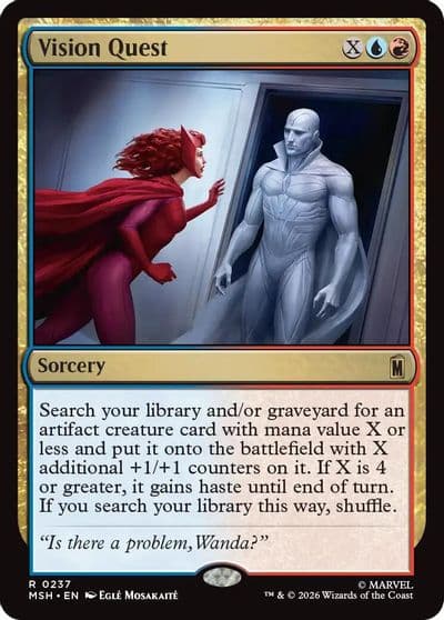 Vision Quest Marvel Super Heroes Magic card