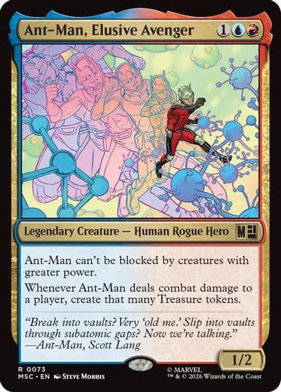 Ant Man Elusive Avenger Surge Foil Commander: Marvel Super Heroes Magic card