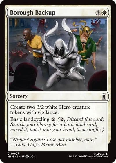 Borough Backup Marvel Super Heroes Magic card