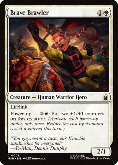 Brave Brawler Marvel Super Heroes Magic card