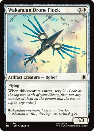 Wakandan Drone Flock Marvel Super Heroes Magic card