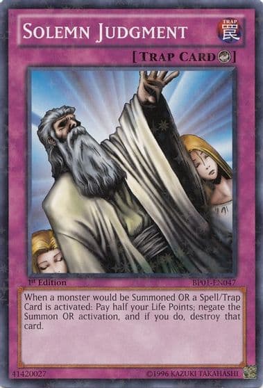 Solemn Judgment Starfoil Battle Pack: Epic Dawn Yu-Gi-Oh! card
