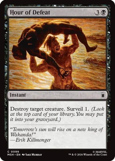 Hour of Defeat Marvel Super Heroes Magic card
