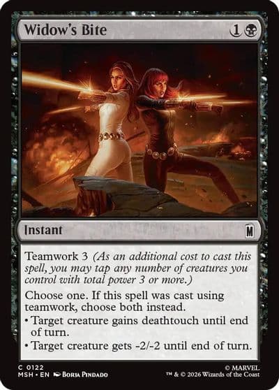 Widows Bite Marvel Super Heroes Magic card