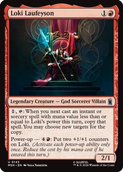 Loki Laufeyson Marvel Super Heroes Magic card