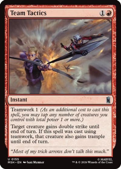 Team Tactics Marvel Super Heroes Magic card