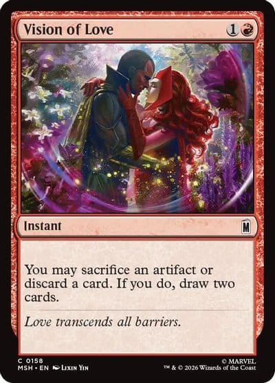 Vision of Love Marvel Super Heroes Magic card