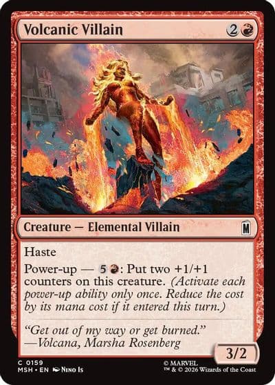 Volcanic Villain Marvel Super Heroes Magic card