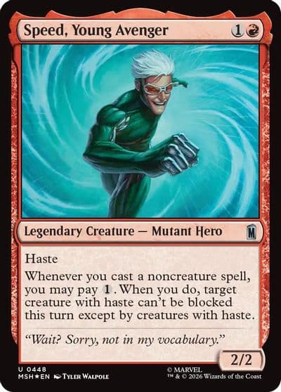 Speed Young Avenger Surge Foil Marvel Super Heroes Magic card