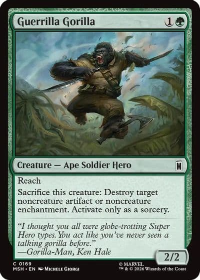 Guerrilla Gorilla Marvel Super Heroes Magic card